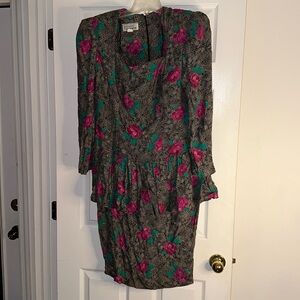EUC VINTAGE JACKIE BERNARD DRESS